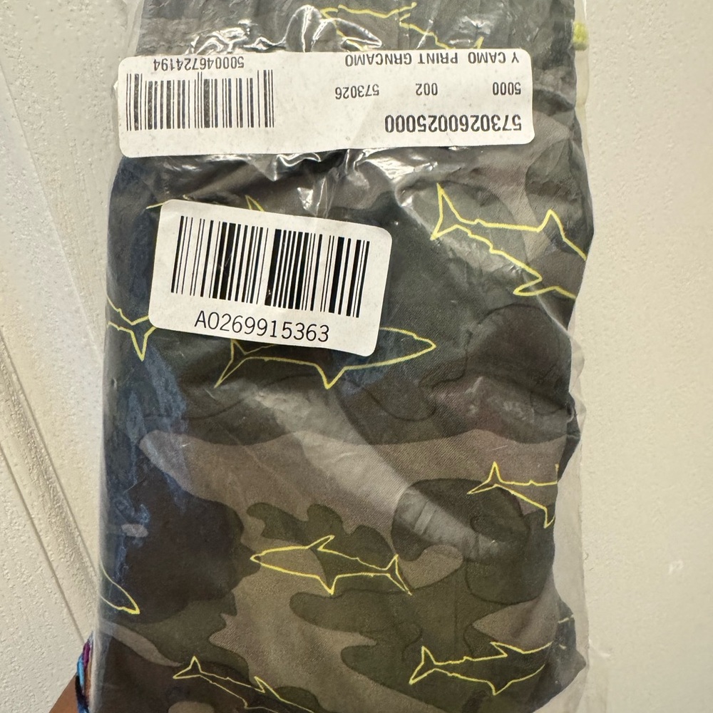 Old Navy Kids Swim Trunks - Camouflage with Yellow Accents Boys 6.